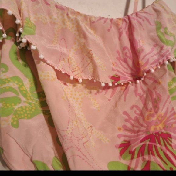 Lilly Pulitzer Darcia Silk Dress Lined Size 4 - Picture 4 of 9